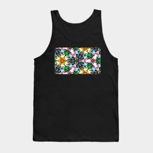 Bird and Bunny tessellation animal pattern Tank Top